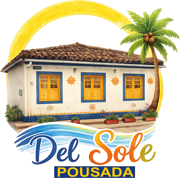 Logo Marca Pousada Del Sole na Vila Histórica de Mambucaba